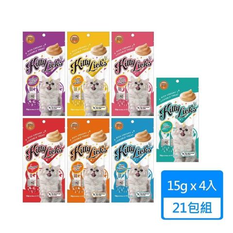 【Kitty Licks】甜甜貓肉泥15gx4條/包；21包組