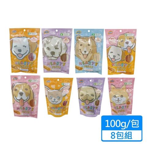 【南紡購物中心】 【哈緹】犬用雞肉條系列 100g/包8包組