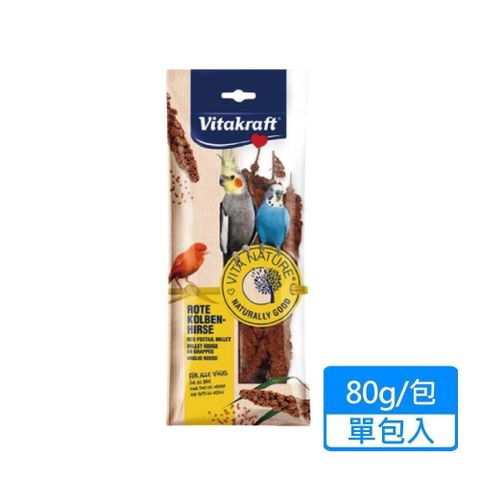 Vita 【南紡購物中心】 【kraft】紅色小米穗鳥點心 80g/包