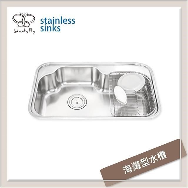  【南紡購物中心】 傑泰牌 不銹鋼廚房水槽 海灣槽系列 JT-A860-2