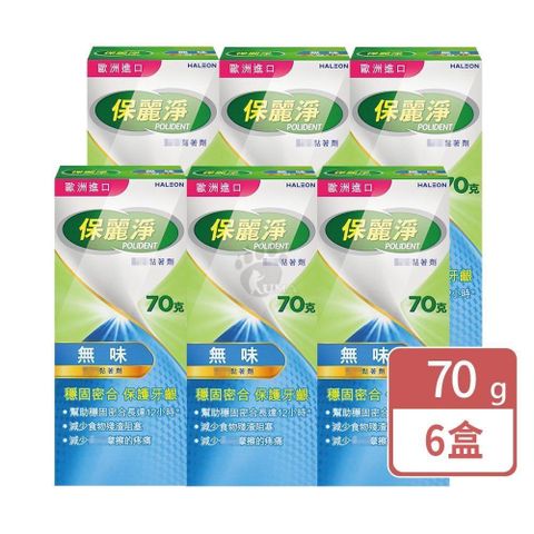 保麗淨 假 牙黏著劑 70g (6入)