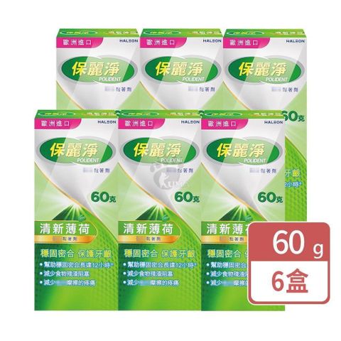 保麗淨 假 牙黏著劑 60g (6入)