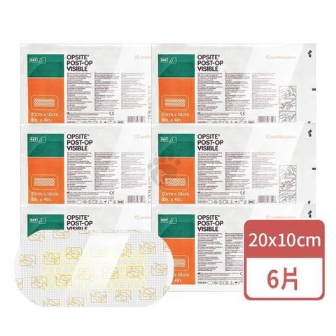 史耐輝 透視性晶格泡棉敷料X6片 (20x10cm/片)