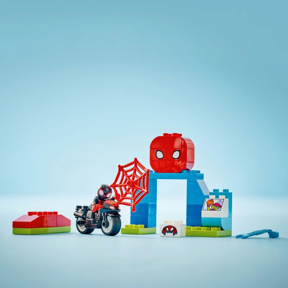 LEGO 樂高  得寶系列 10424 隱蜘蛛的摩托車之旅(Spin's Motorcycle Adventure 學齡前玩具)