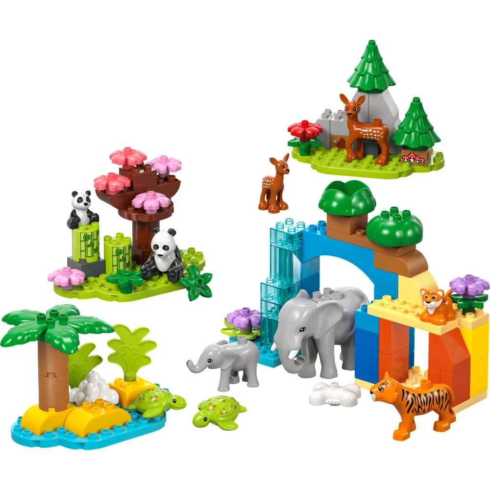 LEGO 樂高 得寶系列 10446 3 合 1 野生動物家庭(動物玩具 幼兒積木 兒童玩具 學習積木)