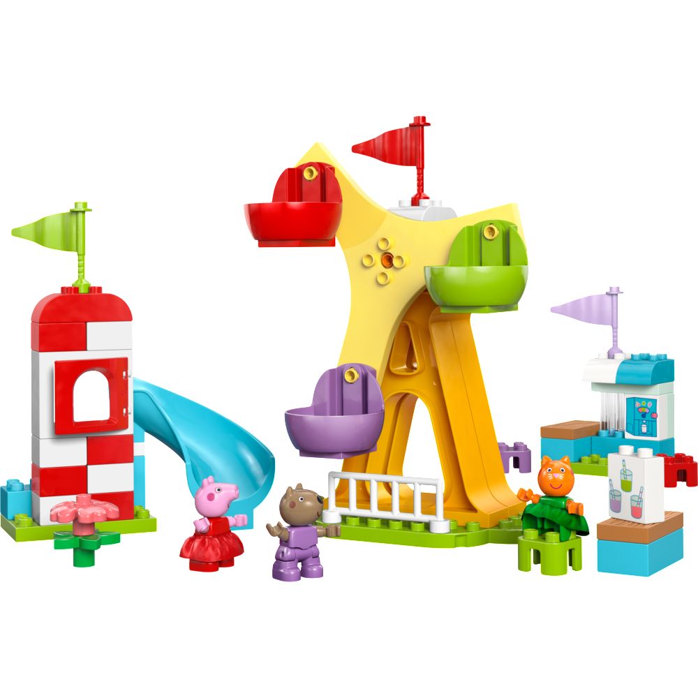 LEGO 樂高 得寶系列 10453 露天遊樂園(兒童玩具 學習積木 佩佩豬 幼兒積木)