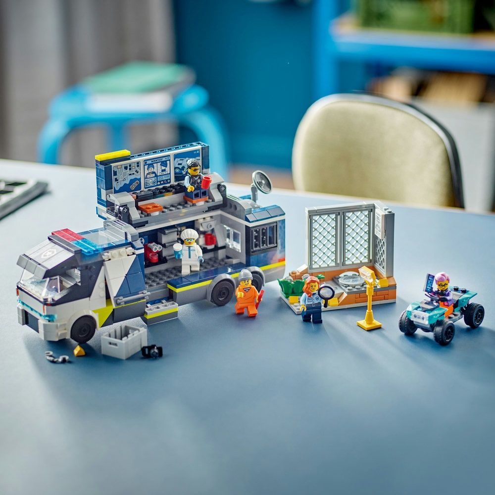 LEGO 樂高  城市系列 60418 警察行動刑事實驗室(職人體驗 兒童積木)