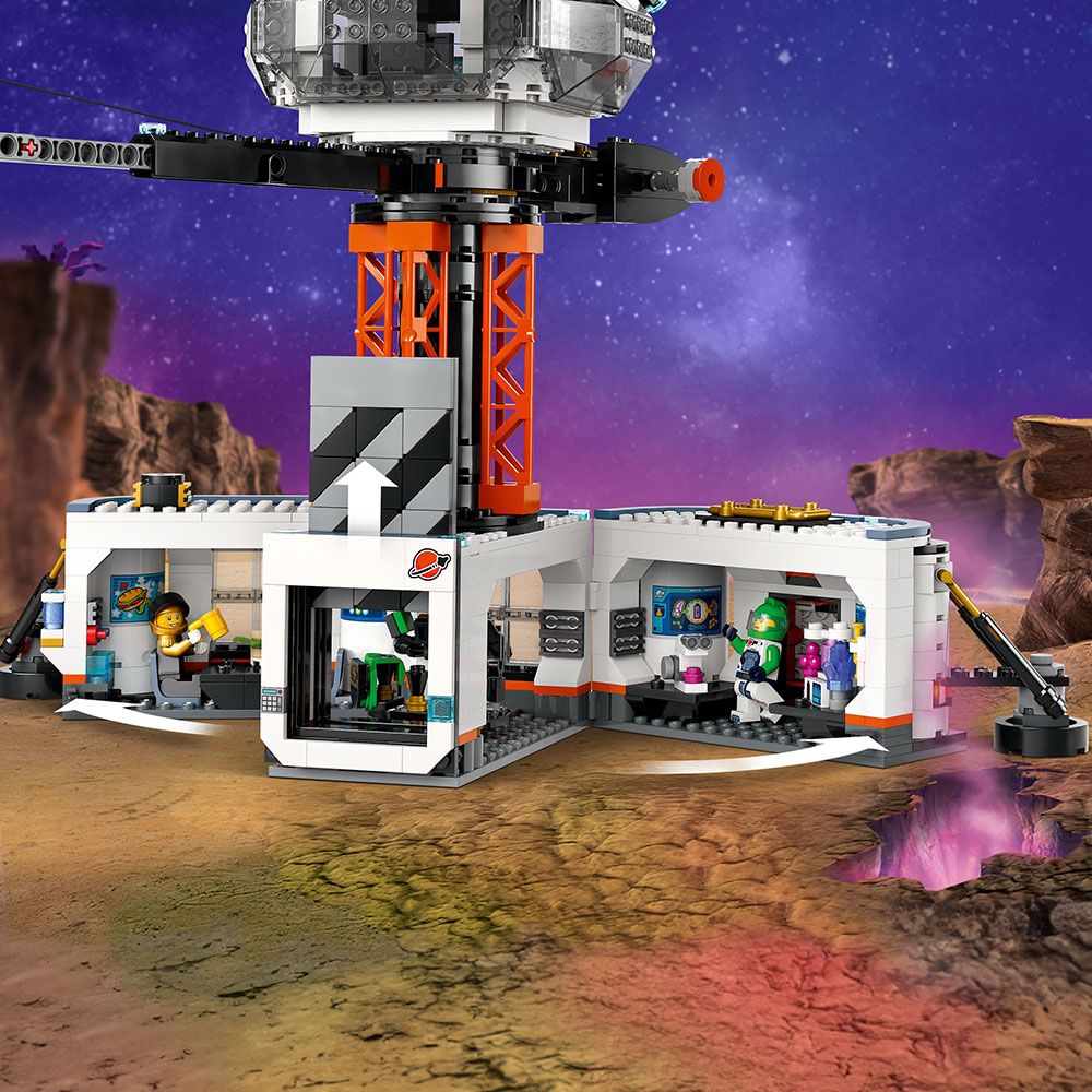 LEGO 樂高  城市系列 60434 太空基地和火箭發射台(兒童玩具 STEM科學教育)