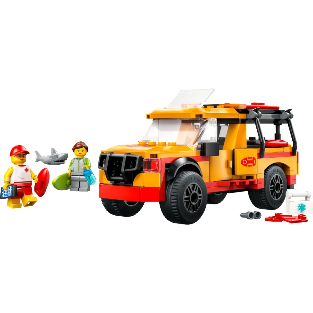 LEGO 樂高 城市系列 60453 救生員海灘救援車(交通工具玩具 家家酒 兒童玩具 積木)