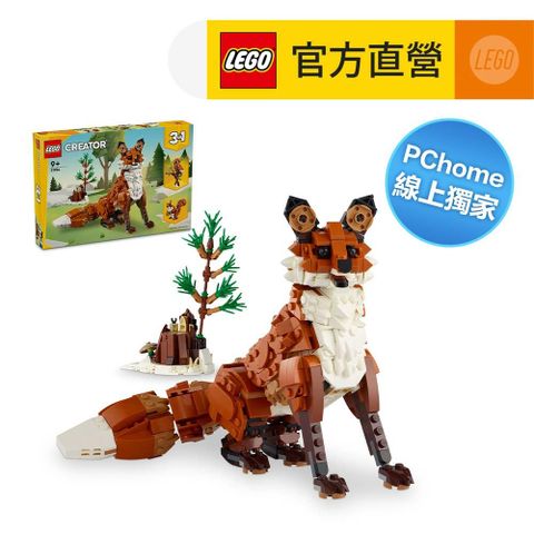 LEGO 樂高 PC線上獨家 創意百變系列3合1 31154 森林動物紅狐狸(PChome線上獨家 動物玩具)