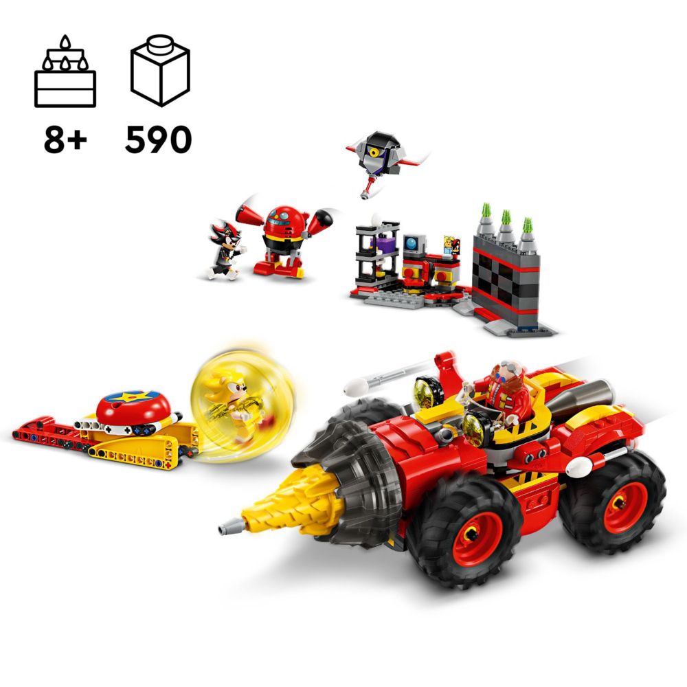 LEGO 樂高 音速小子系列 76999 超級索尼克大戰 Egg Drillster(任天堂 SEGA)