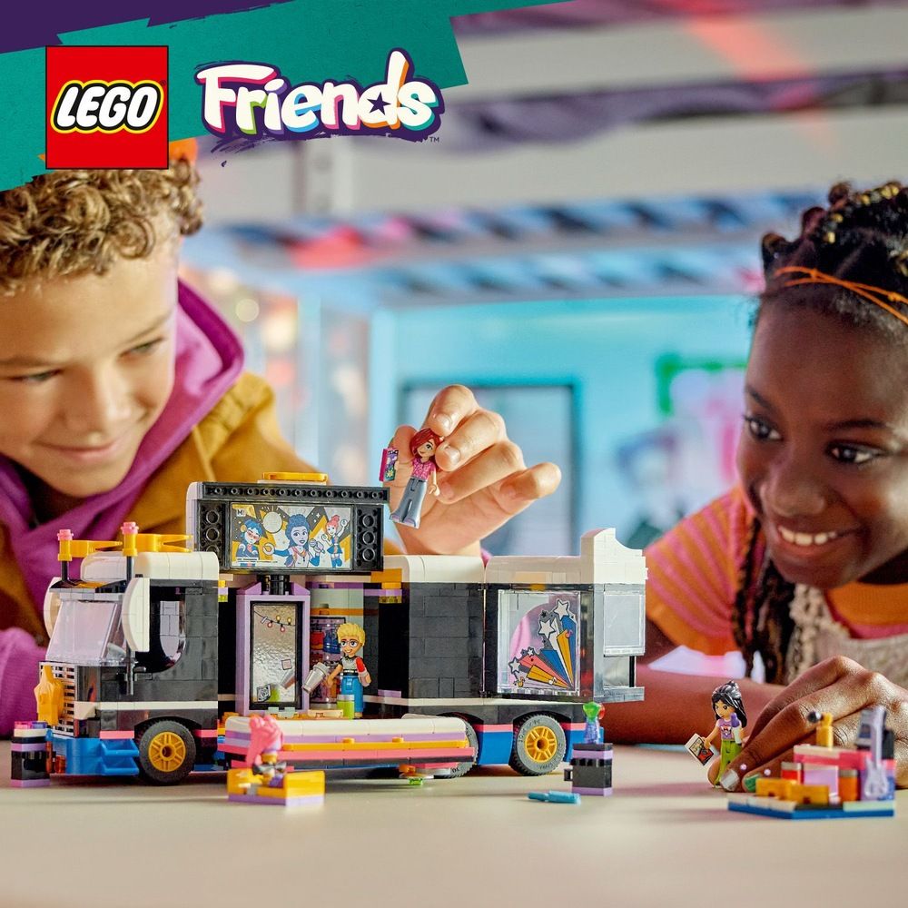 LEGO 樂高  Friends 42619 流行巨星音樂巡演巴士(玩具車 兒童玩具)