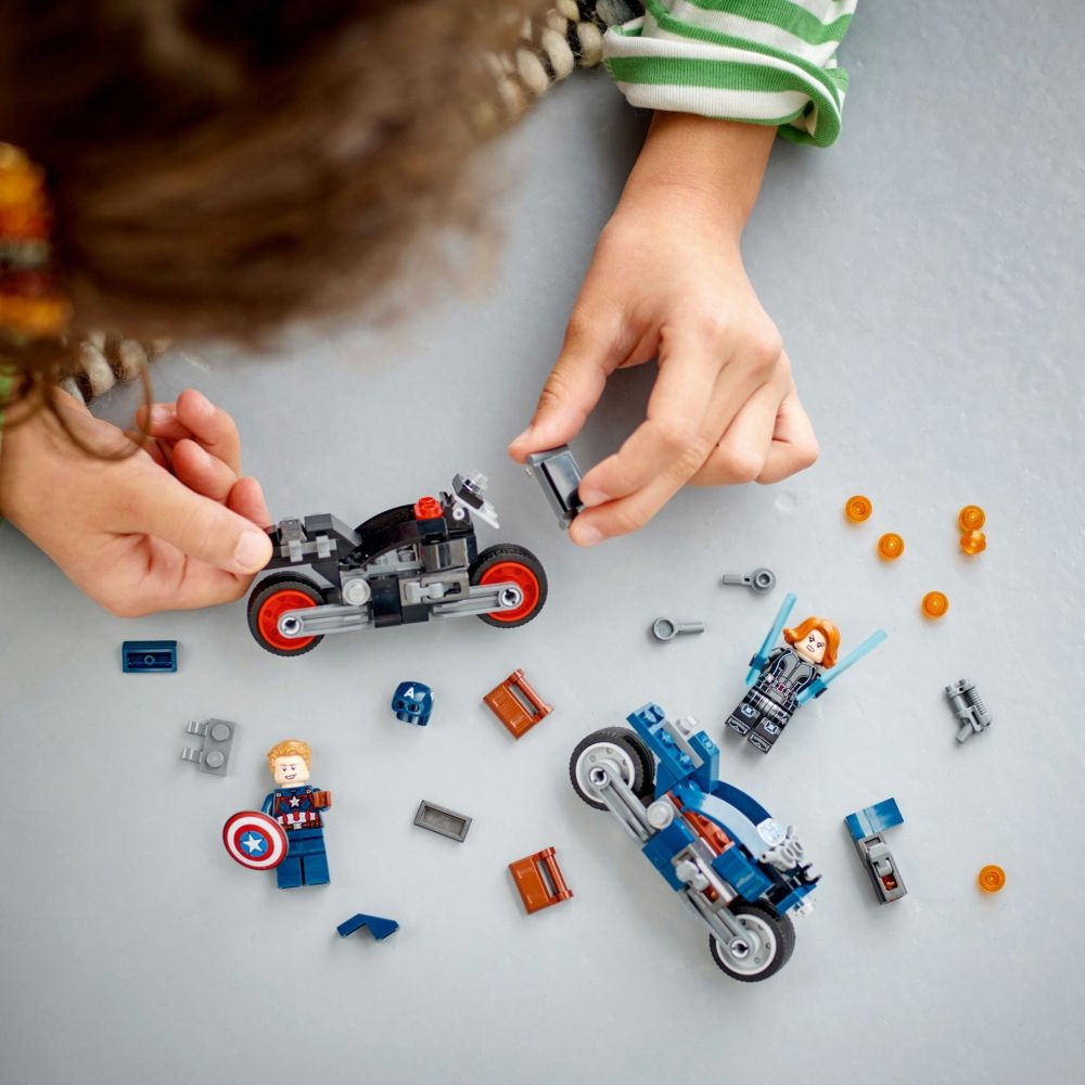 LEGO 樂高  Marvel超級英雄系列 76260 Black Widow & Captain America Motorcycles(黑寡婦 美國隊長)