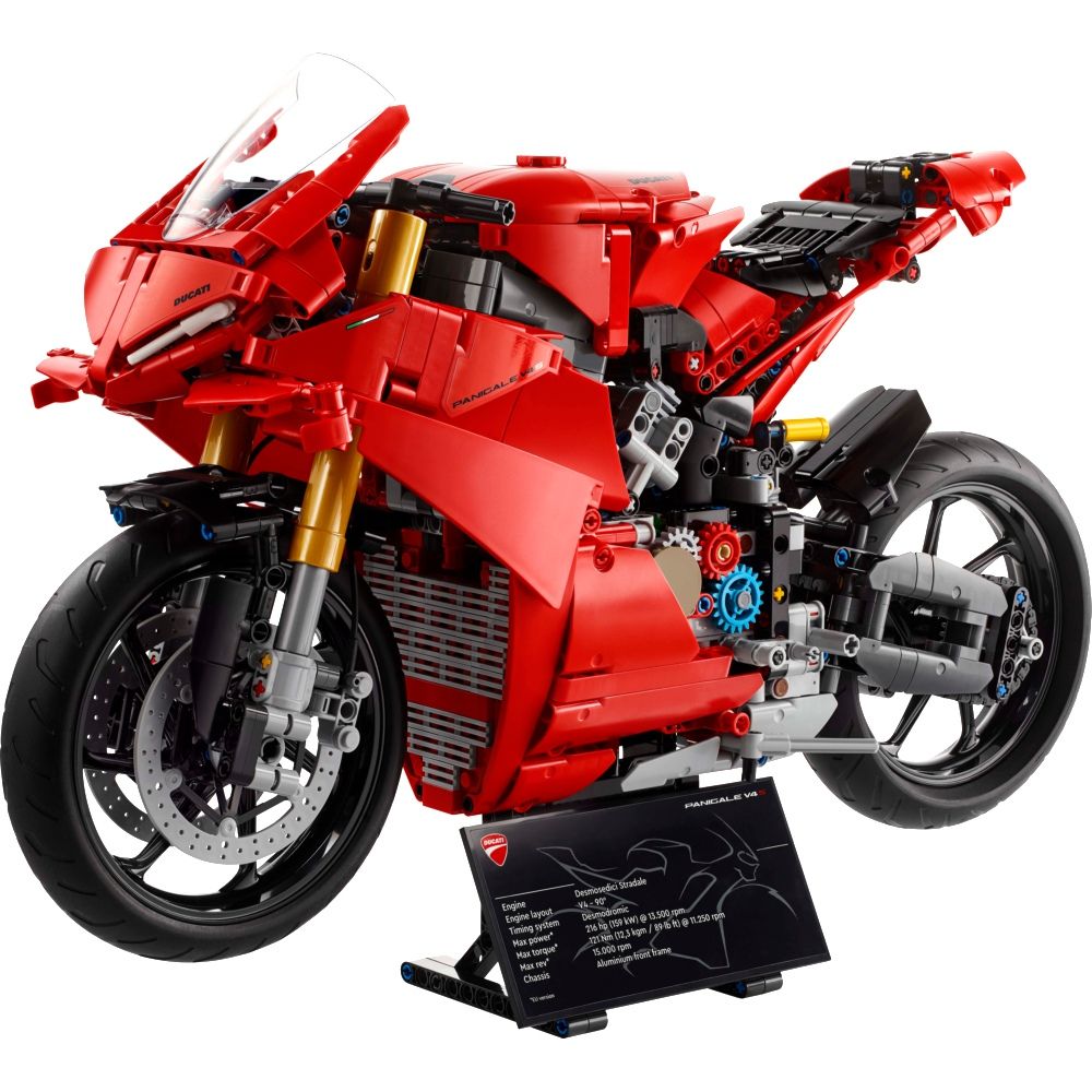 LEGO 樂高 科技系列 42202 Ducati Panigale V4 S Motorcycle(杜卡迪 摩托車 交通工具玩具 兒童玩具)