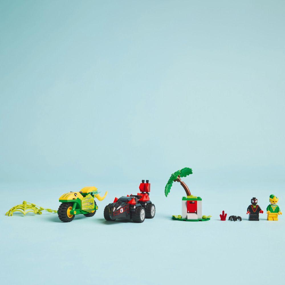 LEGO 樂高 Spidey 11198 隱蜘蛛和電光女恐龍車追逐戰(玩具車 漫威超級英雄 幼兒積木 兒童玩具)