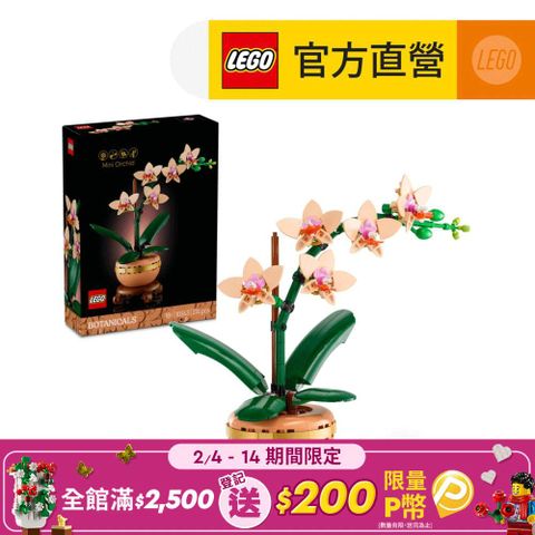 LEGO 樂高 Botanicals 10343 迷你蘭花(居家擺設 花藝植栽 節慶禮物 玩具模型)