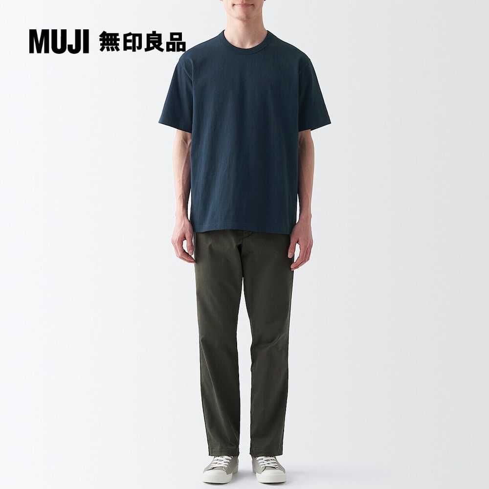 MUJI 無印良品 男有機棉水洗粗織圓領短袖T恤(多色可選)
