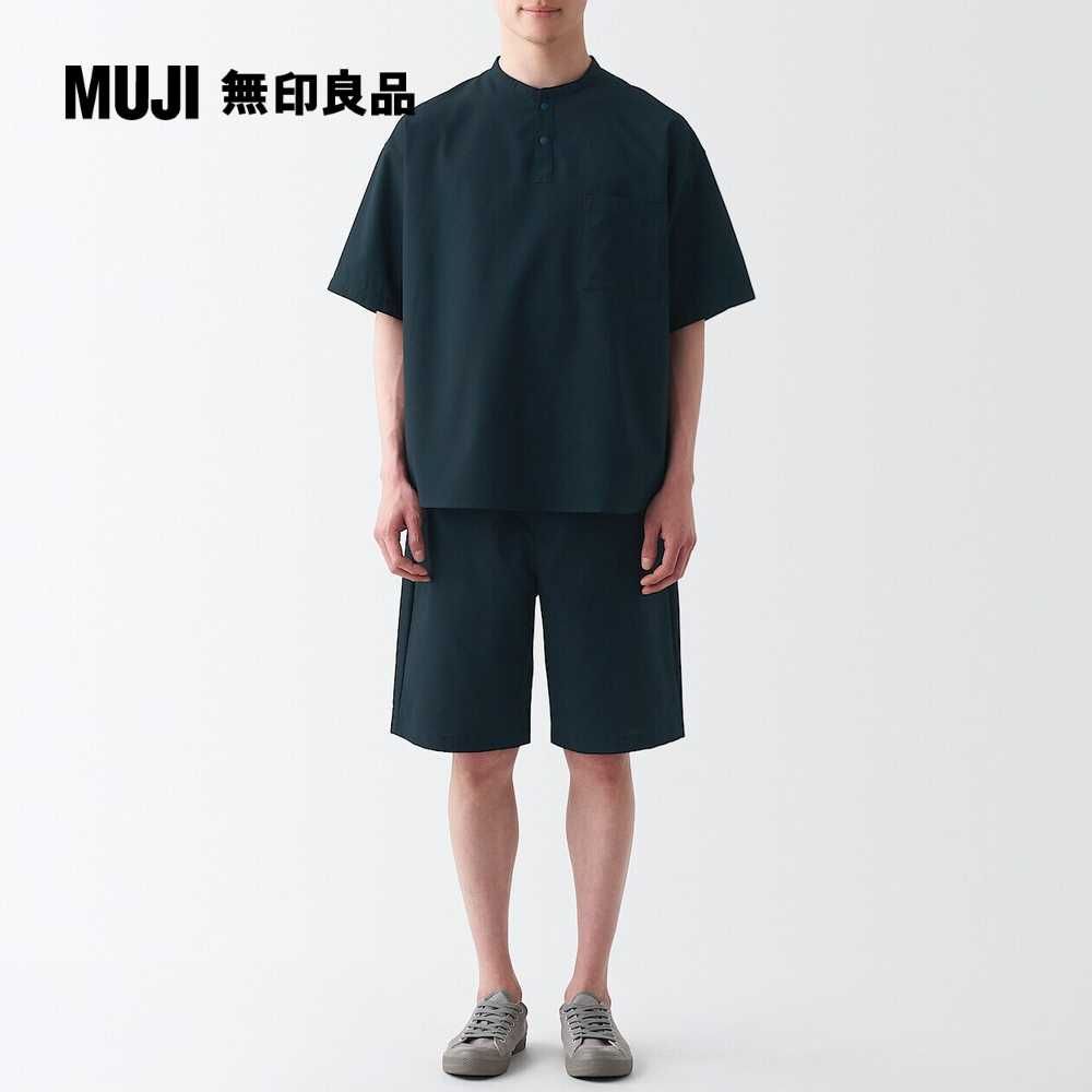 男聚酯纖維透氣彈性寬版短褲【MUJI 無印良品】 - PChome 24h購物