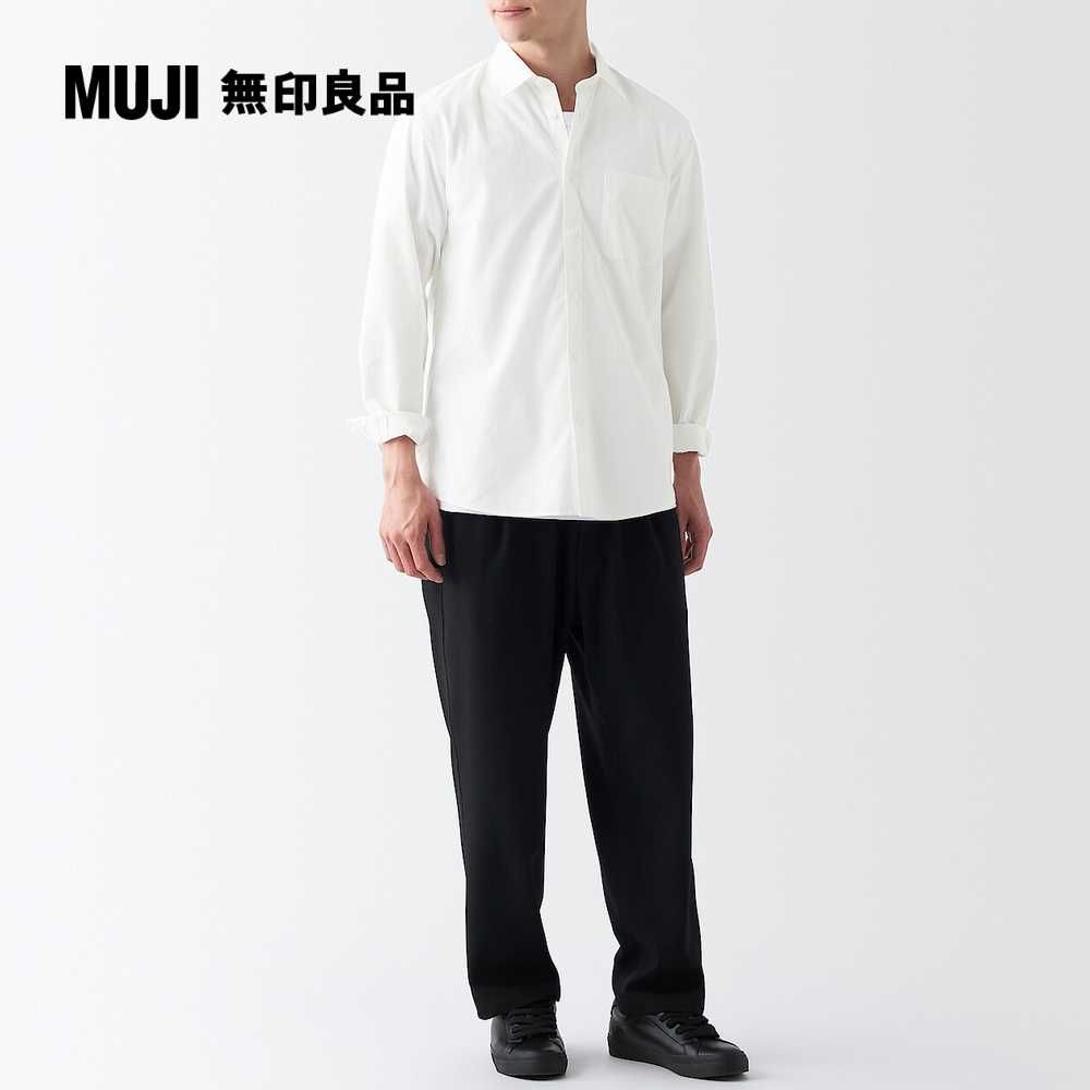 MUJI 無印良品 男棉水洗平織布長袖襯衫(共10色)