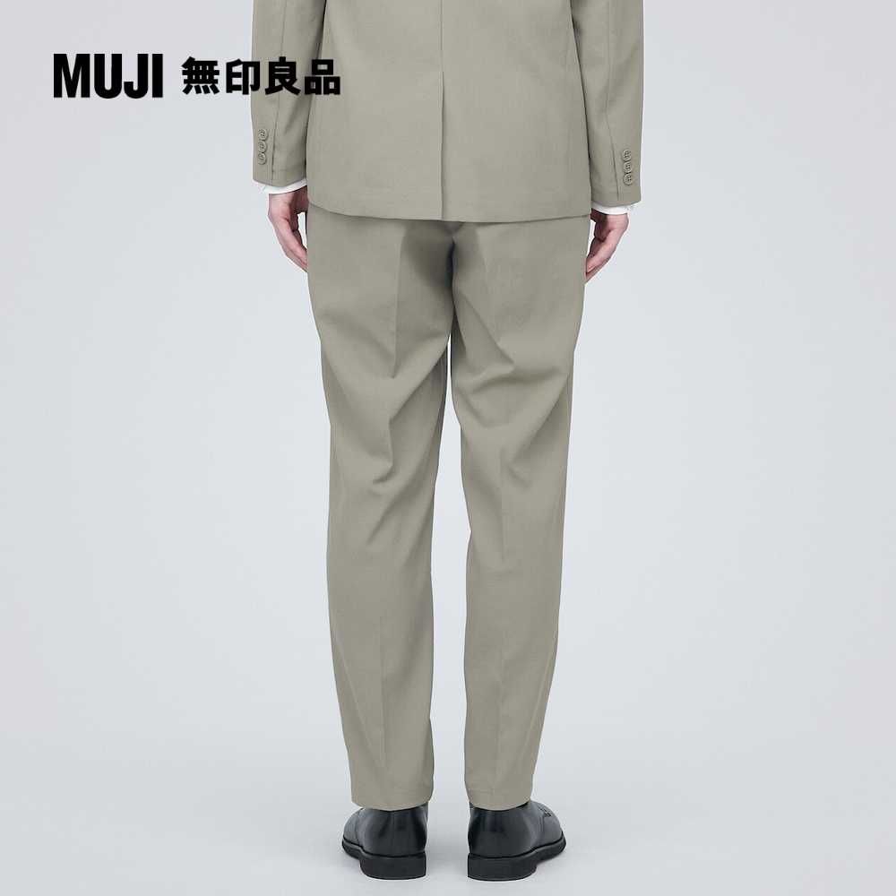 男撥水加工聚酯纖維彈性無打褶褲【MUJI 無印良品】 - PChome 24h購物