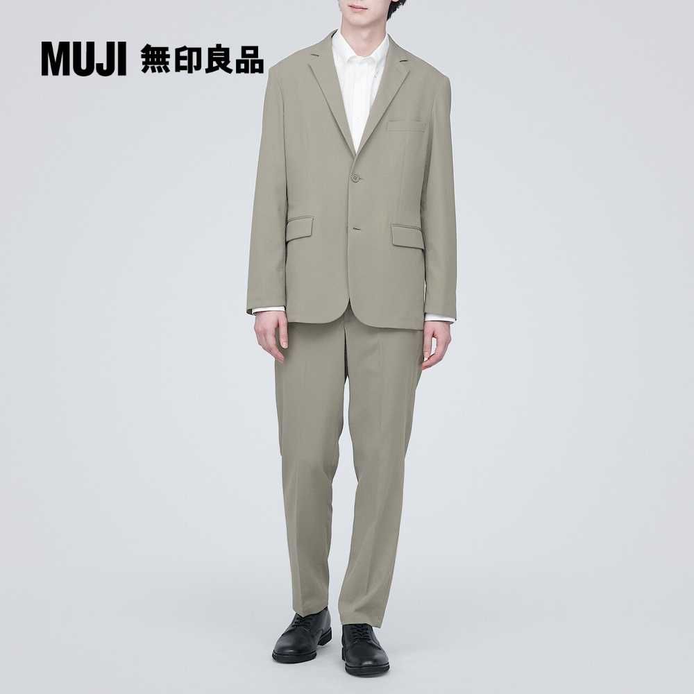 MUJI 無印良品 男撥水加工聚酯纖維彈性無打褶褲(共3色)