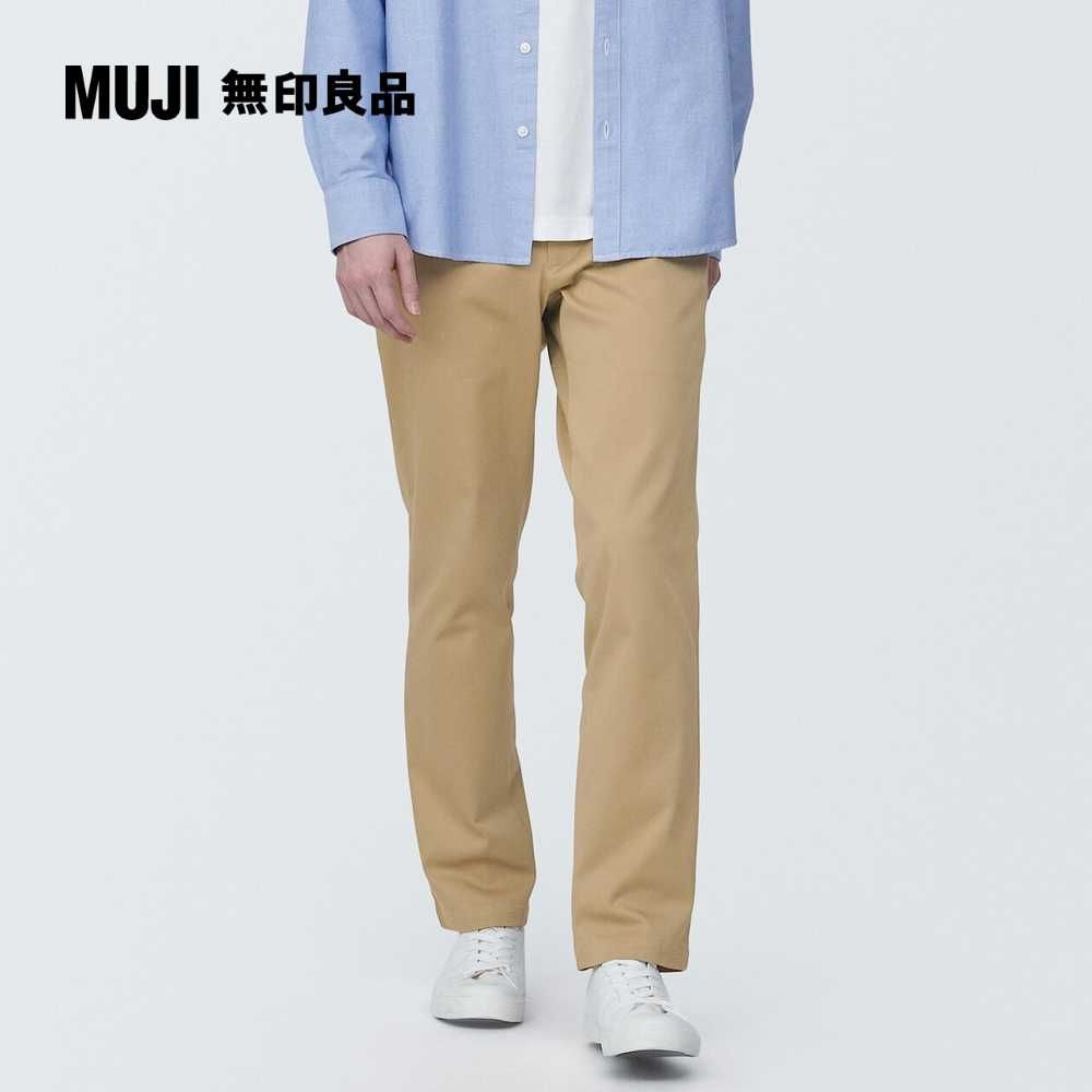 MUJI 無印良品 男有機棉混彈性綾織合身褲(共5色)