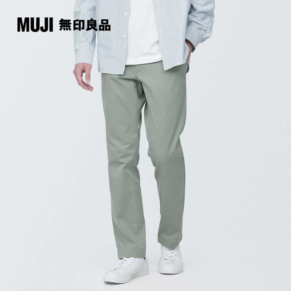 MUJI 無印良品 男有機棉混彈性綾織合身褲(共5色)