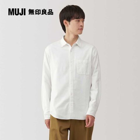 MUJI 無印良品 男雙面起毛法蘭絨長袖襯衫