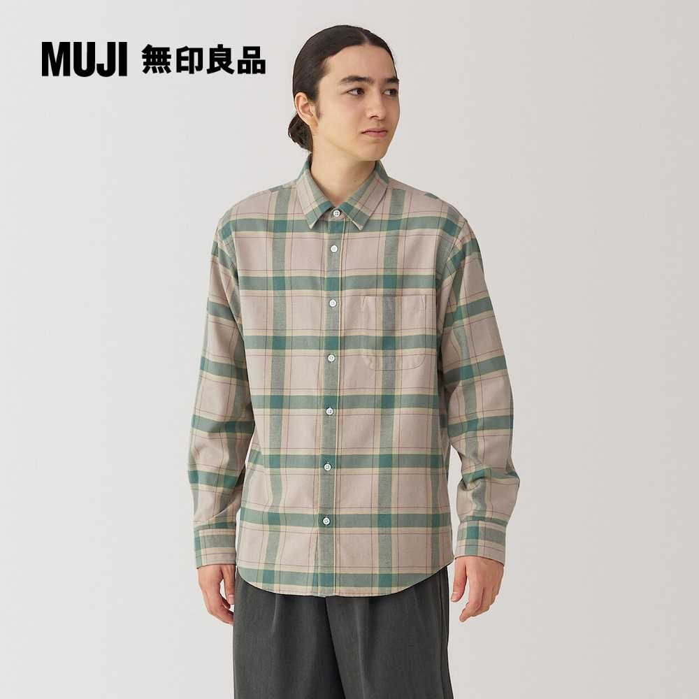 MUJI 無印良品 男雙面起毛法蘭絨長袖襯衫