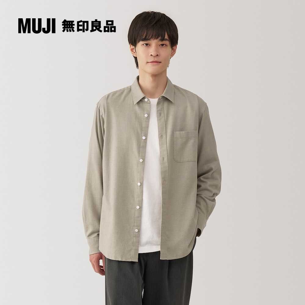 MUJI 無印良品 男雙面起毛法蘭絨長袖襯衫