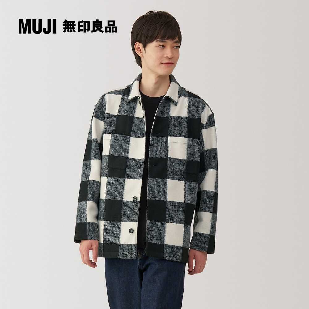 MUJI 無印良品 男起毛彈性襯衫式外套