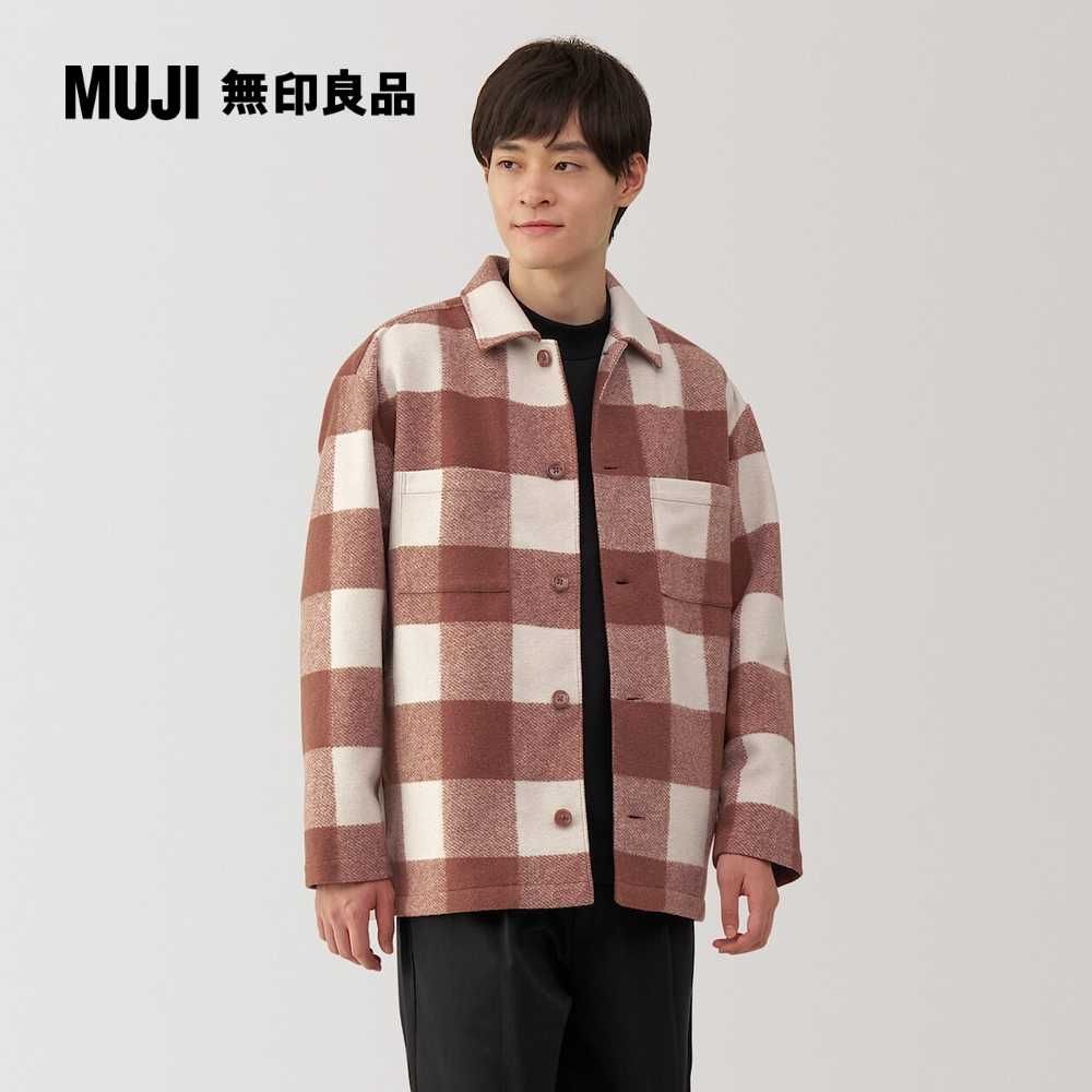 MUJI 無印良品 男起毛彈性襯衫式外套