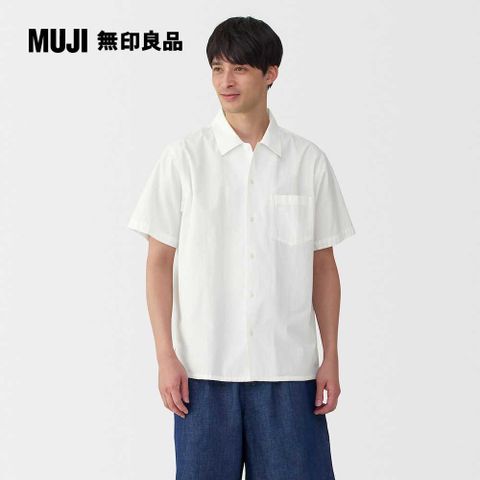 MUJI 無印良品 男涼感短袖襯衫