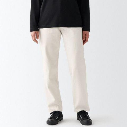 女有機棉丹寧直筒褲【MUJI 無印良品】