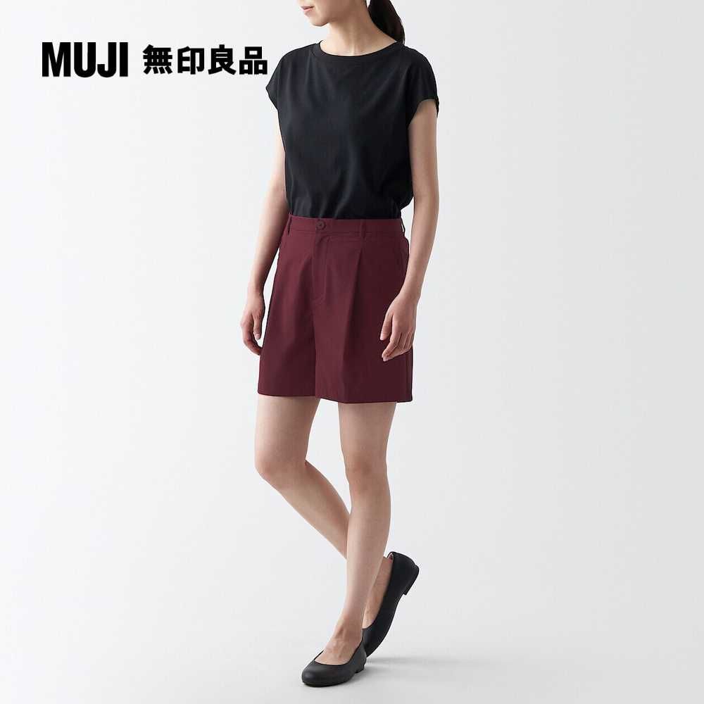 MUJI 無印良品 女聚酯纖維彈性透氣泡泡紗短褲(共4色)