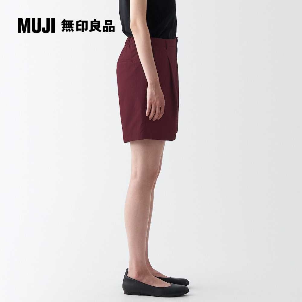 MUJI 無印良品 女聚酯纖維彈性透氣泡泡紗短褲(共4色)