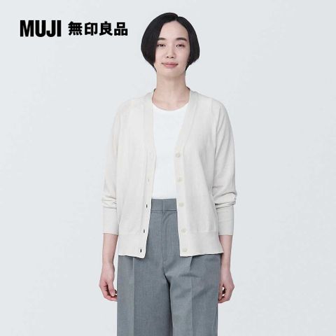 【SALE~售完不補】女型態安定寬版開襟衫【MUJI 無印良品】