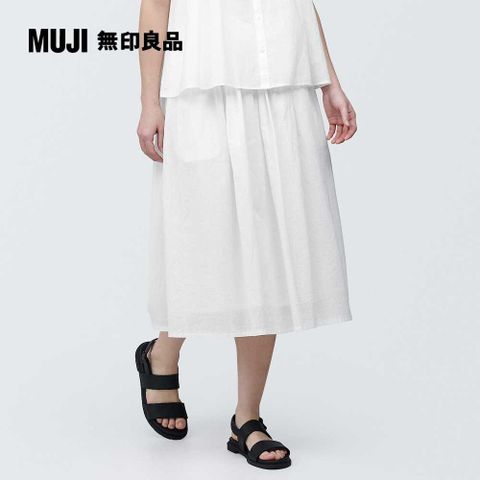 MUJI 無印良品 女強撚抓皺裙(共4色)