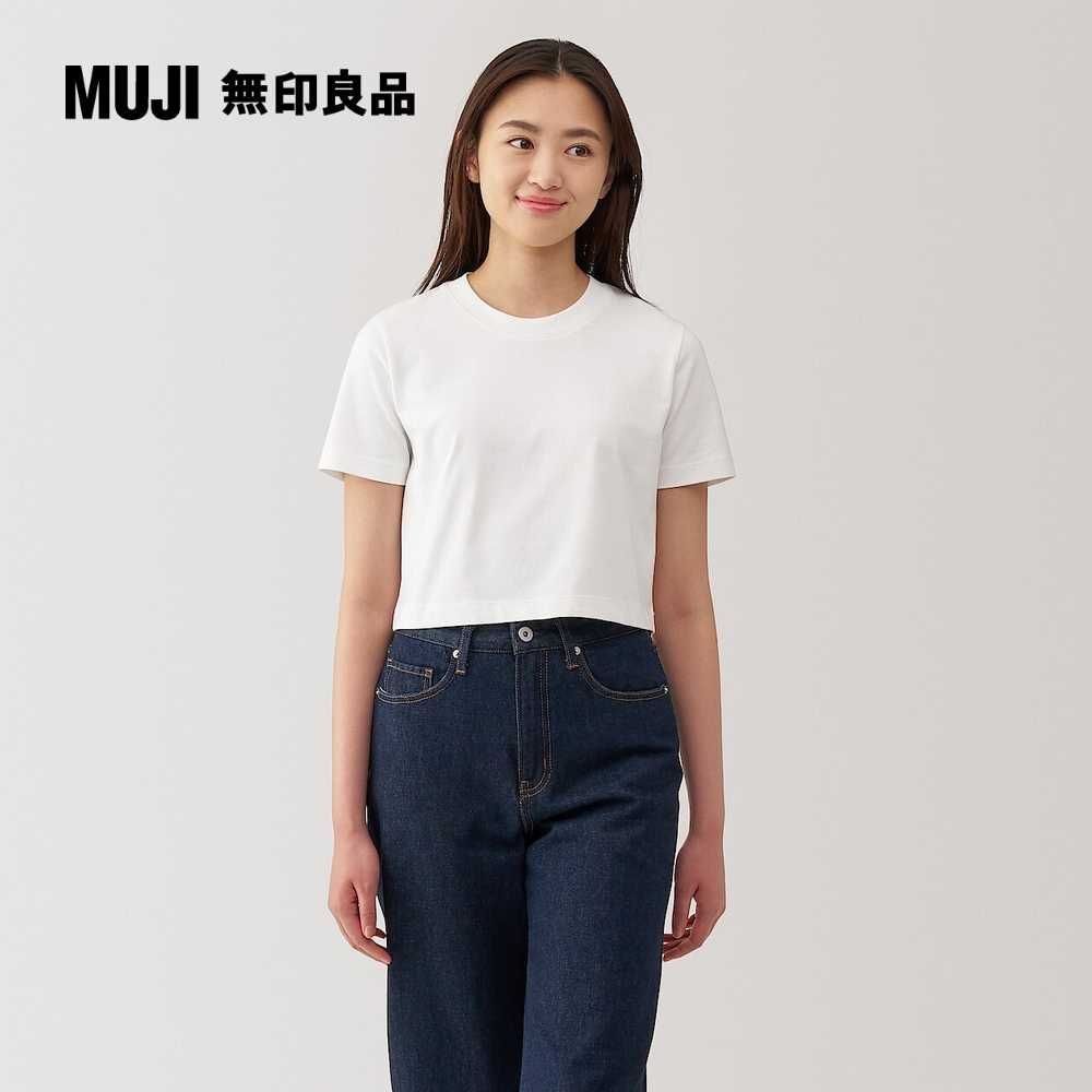 MUJI 無印良品 女涼感短版短袖T恤