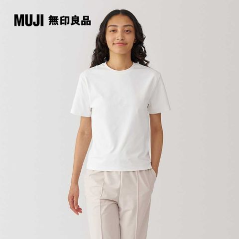 MUJI 無印良品 女抗UV吸汗速乾短袖T恤