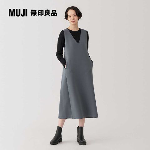 MUJI 無印良品 女二重織裏毛背心裙