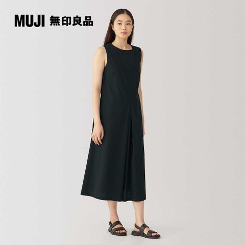 MUJI 無印良品 女涼感平織布無袖洋裝