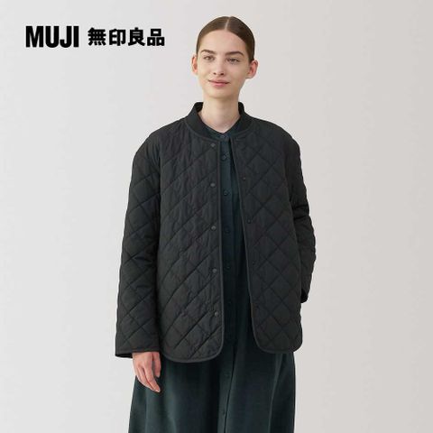 MUJI 無印良品 女可水洗鋪棉刺縫外套