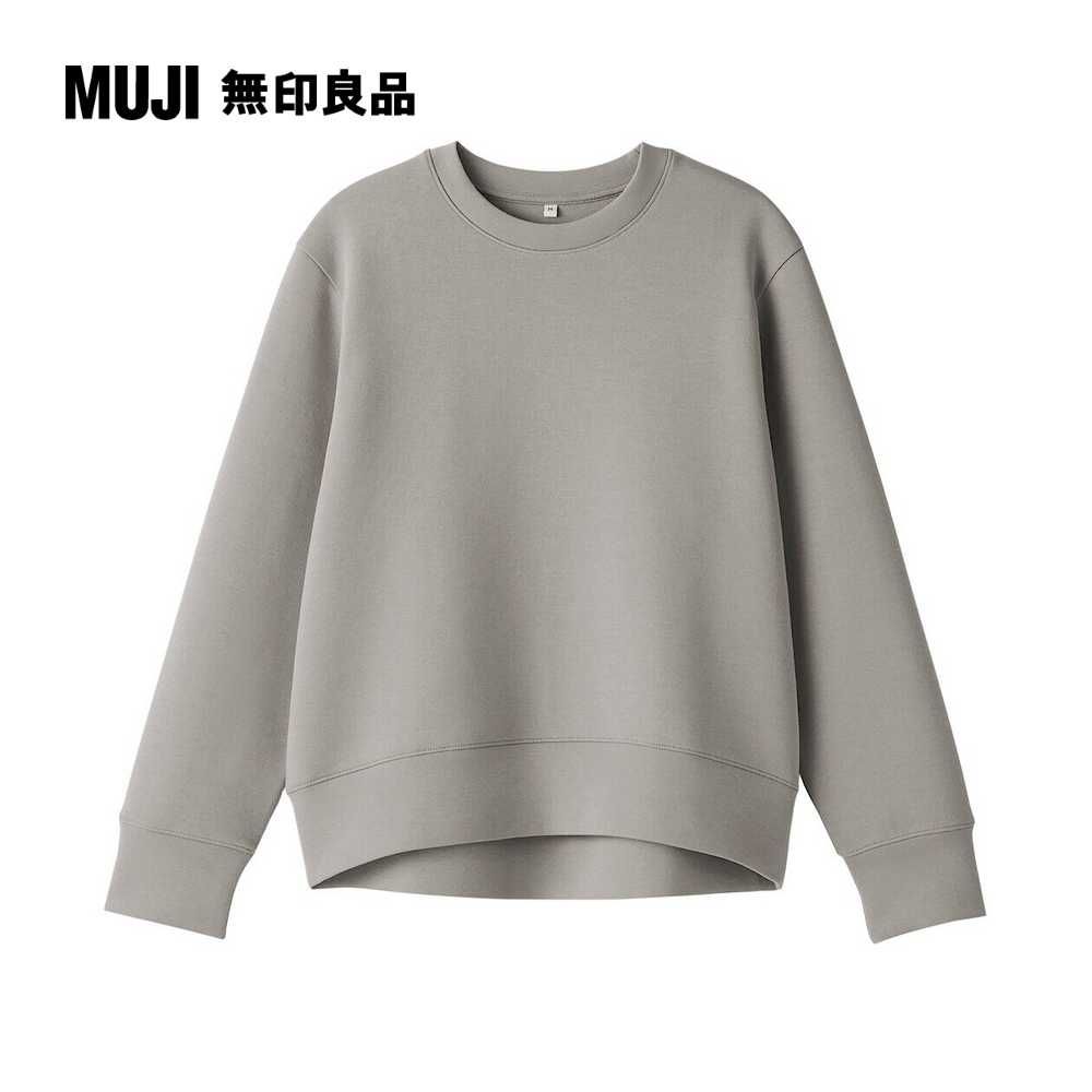MUJI 無印良品 女二重織裏毛圓領衫