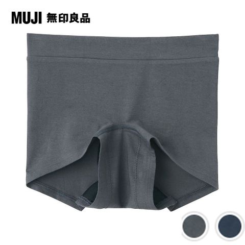 MUJI 無印良品 女有機棉混彈性天竺拳擊生理內褲(2色可選)