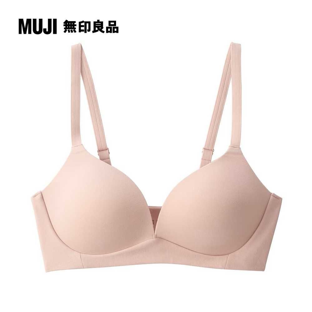 MUJI 無印良品 女棉混彈性無鋼圈一體成形無背扣胸罩(3色可選)