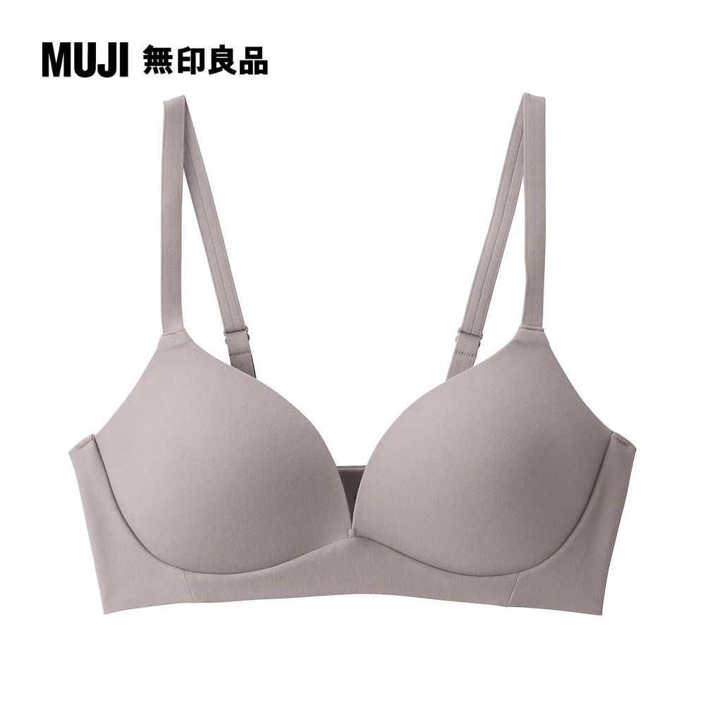 MUJI 無印良品 女棉混彈性無鋼圈一體成形無背扣胸罩(3色可選)