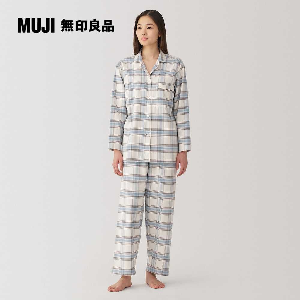 MUJI 無印良品 女無側縫法蘭絨家居睡衣