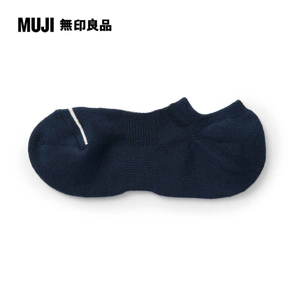 MUJI 無印良品 男棉混足底圈絨厚織淺口直角襪(共3色)