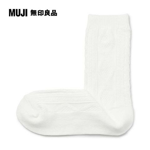 MUJI 無印良品 女棉混足口柔軟舒適織紋直角襪(共10色)